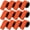 Orange, variant on 12 Pcs Fishing Rod Straps Ties, Fishing Pole Belts Stretchy Straps, Elastic Tackle Ties Cable Holders Fit for Casting Rods, Spinning and Fly
