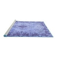 thumbnail image 2 of Ahgly Company Machine Washable Indoor Round Persian Blue Traditional Area Rugs, 8' Round, 2 of 4