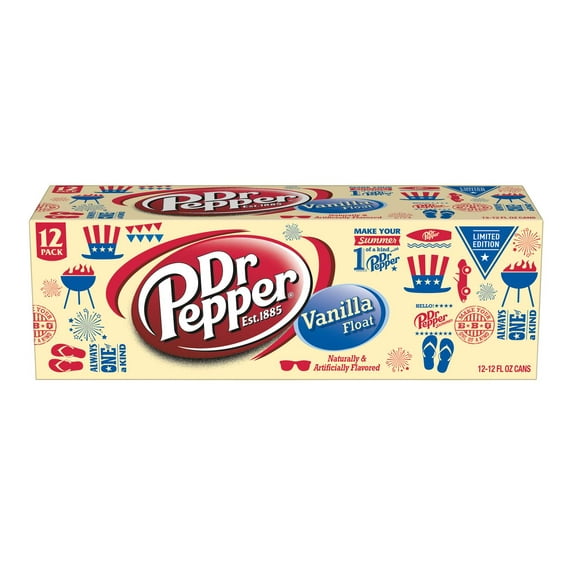 Dr Pepper Vanilla Float Soda, 12 Fl. Oz., 12 Count