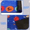 thumbnail image 4 of Outer Space Kids Rug Carpet for Playroom, ABC Educational Learning Area Rug, Non-Slip Solar System Road Play Rug for Bedrooms Classroom Nursery Decor Blue 78.7X59 Inch, 4 of 5