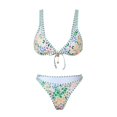 thumbnail image 6 of Womens Floral Bikini Sets High Waisteded Bikini Sets Two Piece Swimsuit for Women Trendy Swim Suits for Women 2026 Beach Pool Party, 6 of 7