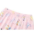 thumbnail image 3 of Tebbis Satin Pajamas for Girls-Cute Pink Silky Short-Sleeved Set with Adorable Cat & Yarn Ball Print Size 8, 3 of 7