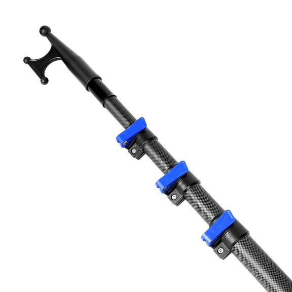 Carbon Fiber Telescoping Boat Hook 3.5-12FT, Boat Hooks for Docking with 3/4" Thread