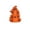 A002- Clear (B), variant on Halloween Decoration, Halloween Pumpkin Decorations, Spooky Halloween Decor, Jack O Lantern Decor, 4X3.5 Inch Hanging Plastic Pumpkin Stack with Witch Hats, Indoor and Outdoor