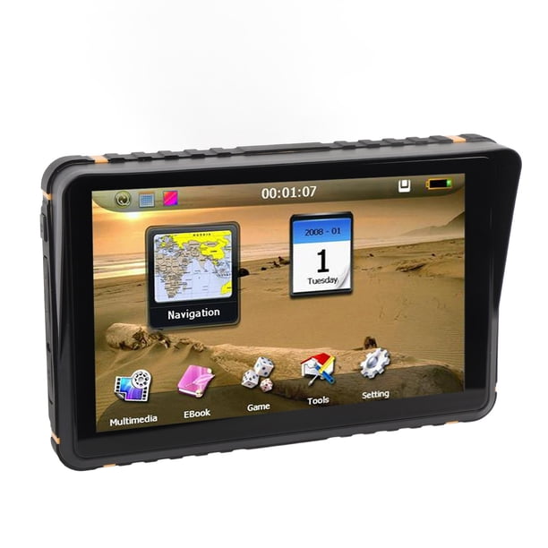 Navegador GPS Para Motocicleta, Dispositivo De Navegación GPS Para Coche Con Pantalla Táctil De 7 Pulgadas, 7 Modos De Vehículo, Advertencia De Cámara De Velocidad Para