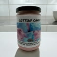 thumbnail image 5 of Cotton Candy Vegan Coconut Soy 12 oz/ 355 ml Candle Hand-poured, Eco-friendly, Clean Burning, Bakery, Food, Drink Wood Wick, 5 of 5
