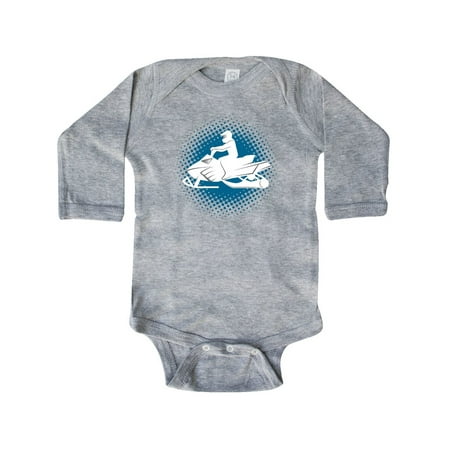 

Inktastic Snowmobile Winter Extreme Sports Gift Baby Boy Long Sleeve Bodysuit