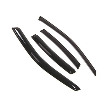 Tuningpros WD2-368 Outside Mount Window Visor Deflector Rain Guard Dark Smoke 4 Pcs Set For 2000-2006 Pontiac Bonneville