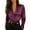Purple, variant on Ltctricy Blouses for Women Dressy Casual Long Sleeve Crossover Deep V Neck Ruched Business Work Tops Loose Party Shirts(Wine,X-Large)