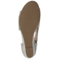 thumbnail image 6 of Journee Womens Aretha Back Heel Zip Peep Toe Wedge Sandals, Widths Available, 6 of 10