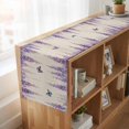 thumbnail image 6 of Table Runners 90 Inches Long Dress Scarves, Wisteria Farmhouse Coffee/Dining/Kitchen Table Runner for Living Room, Spring Purple Flowers Butterflies Vintage Beige 13x90 Inch, 6 of 9