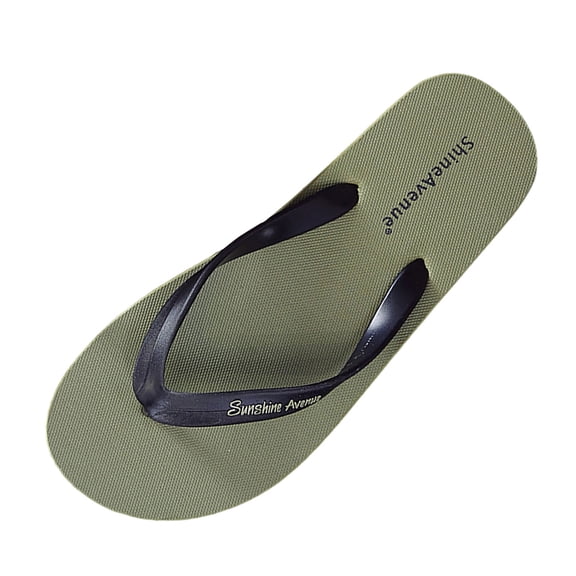 Sunshine Avenue Womens Army Green Flip Flops Rubber Non-Slip Sandals for Beach Casual Comfort Size 7-13,Size 38
