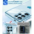 thumbnail image 4 of LeYi for Samsung Galaxy S24 Ultra 5G Case: Soft Cute Shockproof Slim Phone Cover with Screen Protector [2 Pcs] - Heart Funda Para Samsung Galaxy S24Ultra 5G Samsung Galaxy S24Ultra 5G, Blue, 4 of 7