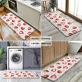 thumbnail image 6 of Strawberry Plants Fruit Heart White Pattern Kitchen Rug Mat,Kitchen Runner Rugs Non Skid Washable,Decorative Kitchen Floor Mats for Kitchen,Sink,Laundry,17"x47.2", 6 of 7