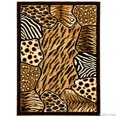 thumbnail image 2 of Allstar Black High Density Double Shot Drop-Stitch Carving Exotic Animal Skin and Nature. Safari Woven Area Rug (5' 2" x 7' 2"), 2 of 6