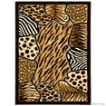thumbnail image 2 of Allstar Black High Density Double Shot Drop-Stitch Carving Exotic Animal Skin and Nature. Safari Woven Area Rug (7' 10" x 10' 2"), 2 of 6