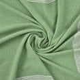 thumbnail image 6 of Ox Bay Green/White Tartan Plaid Cotton Throw Blanket, 50" x 60", 6 of 9