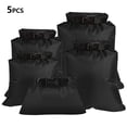 thumbnail image 4 of Lot de 5 Sacs Étanches Étanches pour Kayak Voile Moto Radeaux Dérive Rafting Canoë Sac Pliable Portable Randonnée Natation Voyage Sac Noir, 4 of 6