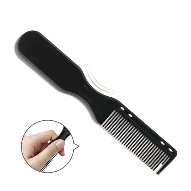 Peine de barbero Cepillo Cepillo para barba, Peine para peinar el cabello, Portátil, Cepillo de limpieza, Peines cortes de cabello