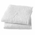 Better Homes & Gardens White Floral Matelasse Pillow Shams, King (2