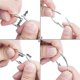 thumbnail image 3 of 60 PCS Loose Leaf Binder Rings 1-Inch Office Book Rings, Nickel Plated Steel Binder Rings, Key Rings, Metal Book Rings, 3 of 5