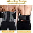 thumbnail image 6 of COMFREE Neoprene Sauna Waist Trainer Corset Sweat Belt for Men Weight Loss Body Shaper Compression Trimmer Workout Fitness Fat Burner Back Support, 6 of 8