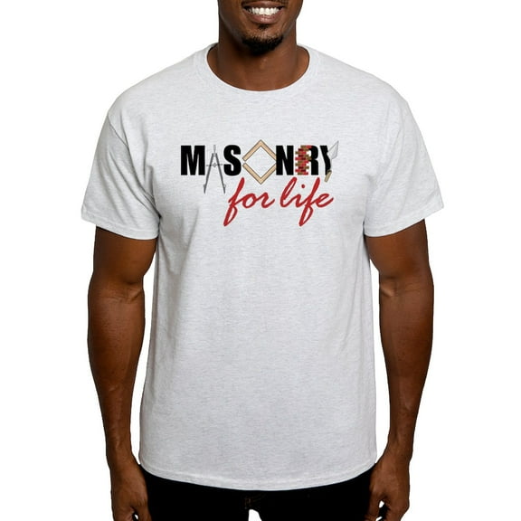 CafePress - Masonry For Life Light T Shirt - Men's Classic Graphic T-Shirt