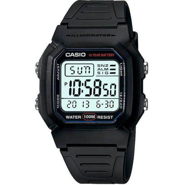 nood vod koolstof Casio Men's Classic Digital Sport Watch W800H-1AV - Walmart.com