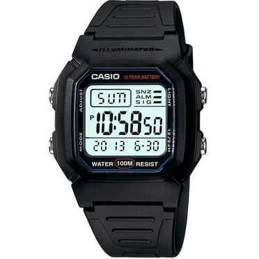 Casio Men's Digital Illuminator Sport Watch, Black Resin F108WHC-1ACF