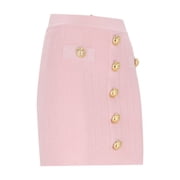 Balmain Mini Knit Skirt – Pink (Women's)