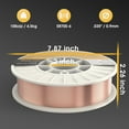 thumbnail image 2 of TOOLIOM ER70S-6 .035"(0.9 mm) Mild Steel MIG Solid Welding Wire on 10-Pound Spool 2PCS Compatible for TL-200M Pro TL-250M Pro, 2 of 7