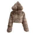thumbnail image 4 of Women's Hooded Jacket Cozy Long Sleeve Winter Outerwear For Thermal Comfort And Style, 4 of 4