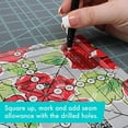 thumbnail image 3 of Creative Grids 6-1/2in Square It Up or Fussy Cut Square Quilt Ruler - CGRSQ6, 3 of 6
