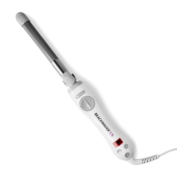 Beachwaver S-Series Ceramic Rotating Curling Iron, White, 0.75 inch