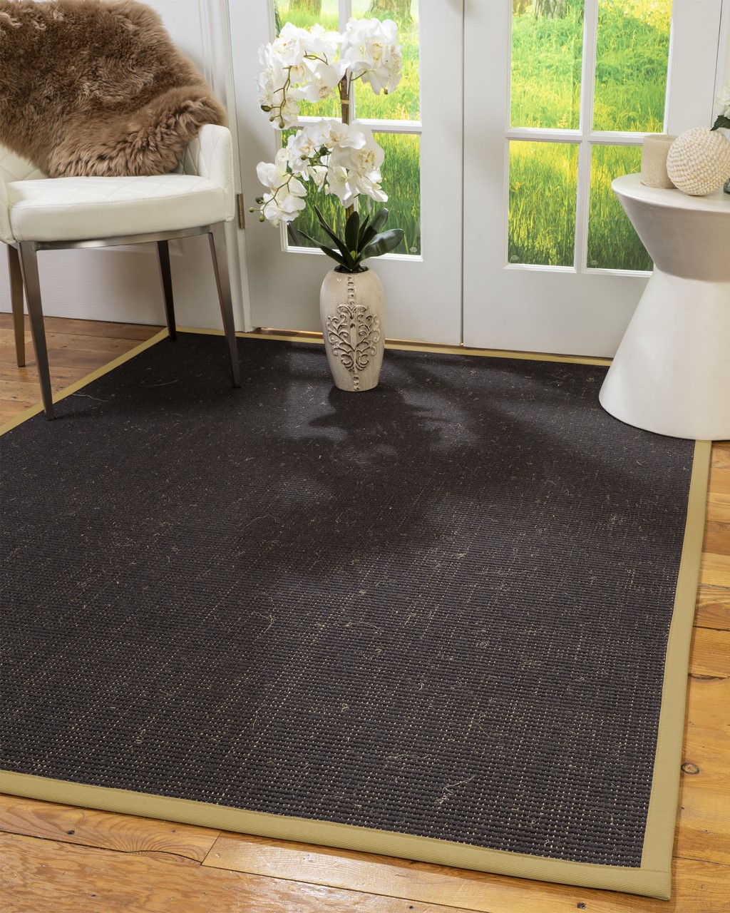 Natural Area Rugs Vida Custom Wool Sisal Rug, 8' x 10', Oval Sage