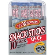 Old Wisconsin® Hardwood-Smoked Beef Sausage Snack Sticks 10-0.5 oz. Packs