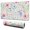Pioneer Flower Floral-1, variant on Long Mouse Pads for Desk,Pioneer Flower Floral Print Pattern Desk Mats on Top Of Desks, Desk Mouse Pad Extra Large with 3mm Non-Slip Base and Stitched Edge for Gaming,Office,Work,Home 31.5"x11.8"