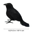 thumbnail image 3 of Halloween Black Fake Ravens Realistic Looking Decorative Birds for Indoor Outdoor Display, 3 of 7
