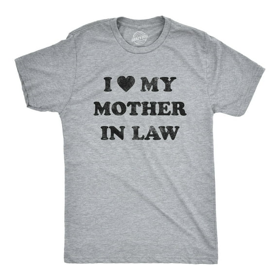 Mens I Love My Mother In Law T Shirt Funny Family Tee Graphic Tees