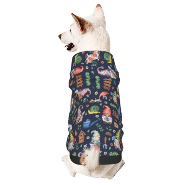 Balery Garden Gnomes Sudadera con Capucha para Perros Pequeños – Ropa para Mascotas, Disfraz para Perros y Gatos, Ideal para Fiestas y Cosplay-Medium