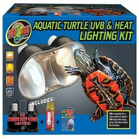 zoo med aquatic turtle uvb amp heat lighting kit walmart com aquatic turtle lighting