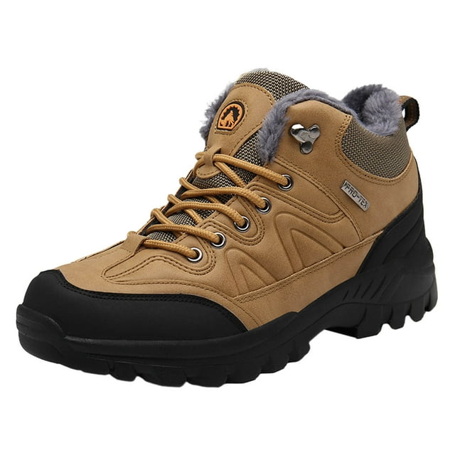 Chaussures Décontractées pour Hommes Espadrilles d'Hiver Extérieur Légères Chaussures de Randonnée Rembourrées Chaudes Confort Grande Pointure Chaussures de Randonnée pour Hommes