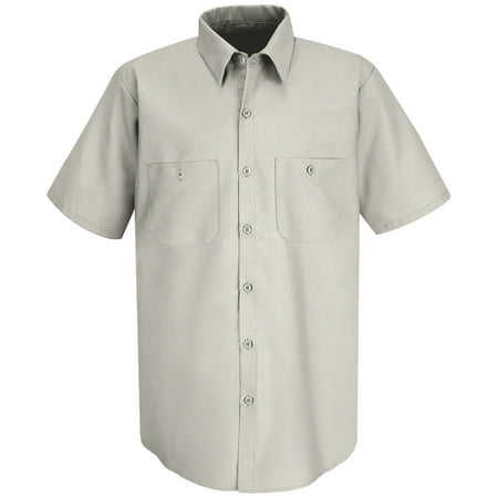 Red Kap Mens Short Sleeve Industrial Work Shirt
