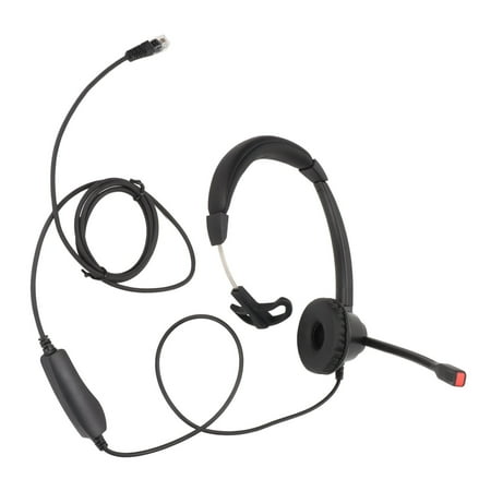 RJ9 Business Headset, H390-RJ9-MV Call Center Headset Speaker Volume ...
