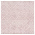 thumbnail image 3 of SAFAVIEH Abstract Brock Geometric Area Rug, Pink/Ivory, 6' x 6' Square, 3 of 12