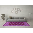 thumbnail image 3 of Ahgly Company Indoor Rectangle Persian Purple Traditional Area Rugs, 7' x 9', 3 of 4