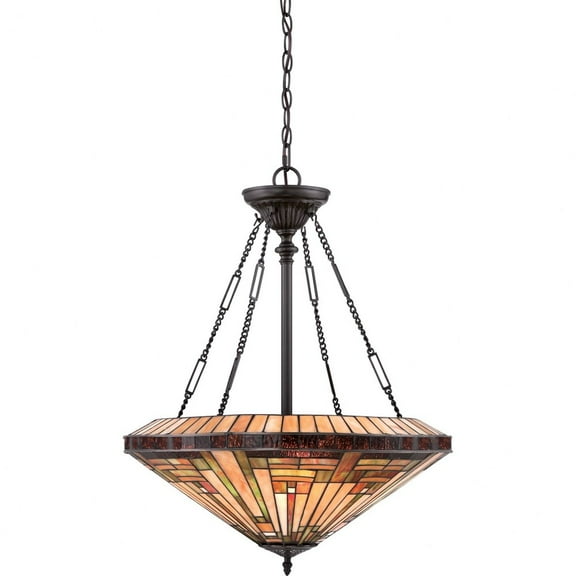 TFST2822VB Quoizel Lighting Stephen Pendant 4 Light -Traditional Installation