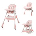 thumbnail image 1 of Silla Periquera D Bebé Eat And Rock Convertible A Mecedora Rosa, 1 of 5