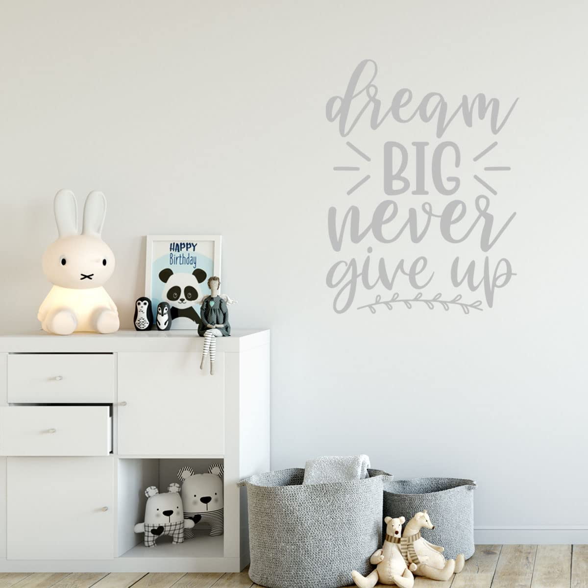 VWAQ Dream Big Never Give Up Inspirational Wall Decal Motivational ...