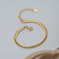 thumbnail image 4 of Stackable Heart Charm Link Chain Bracelet Customizable Length Trendy Accessory, 4 of 8